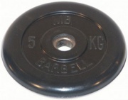 Диск обрезиненый черный MB Barbell MB31-5
