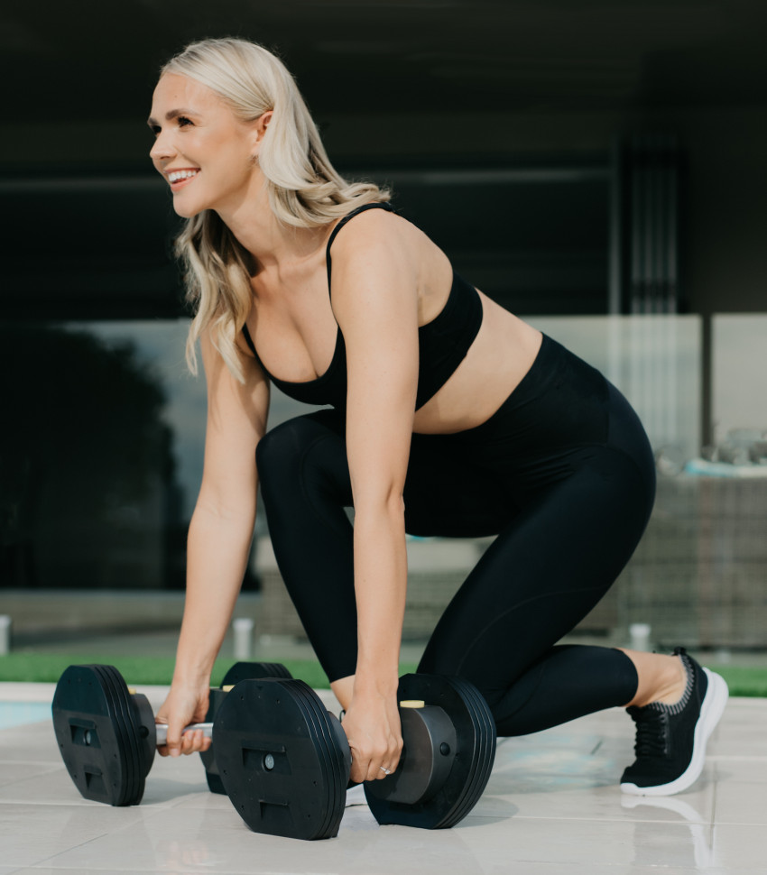 Гантель регулируемая First Degree Fitness MX Select MX85 вес 5.6 - 38.6 кг, 1 шт