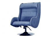 Дизайнерское массажное кресло EGO Max Comfort EG3003 Синий (Микрошенилл)
