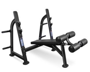 Скамья для жима с отрицательным наклоном BRONZE GYM BR-1013