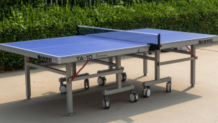 Теннисный стол Sanwei TA-10 QOMOLANGMA ITTF 25 мм синий
