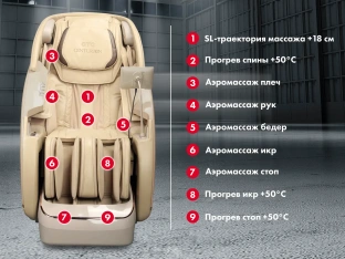 Массажное кресло OTO CENTURION PRO CN-01 Коричневый