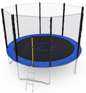 Батут с сеткой DFC PELPO 12ft с лестницей, BLUE
