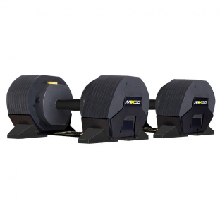 Гантели регулируемые First Degree Fitness MX Select MX30, вес 3.4-13.9 кг со стойкой